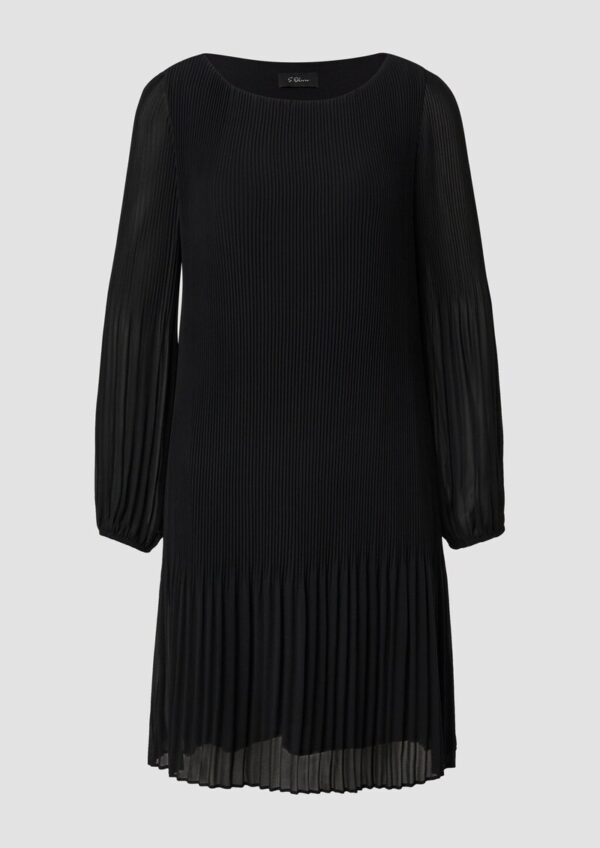 Plissiertes Chiffonkleid