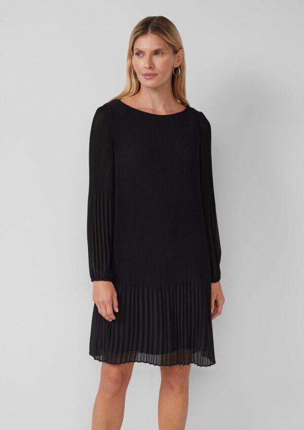 Plissiertes Chiffonkleid