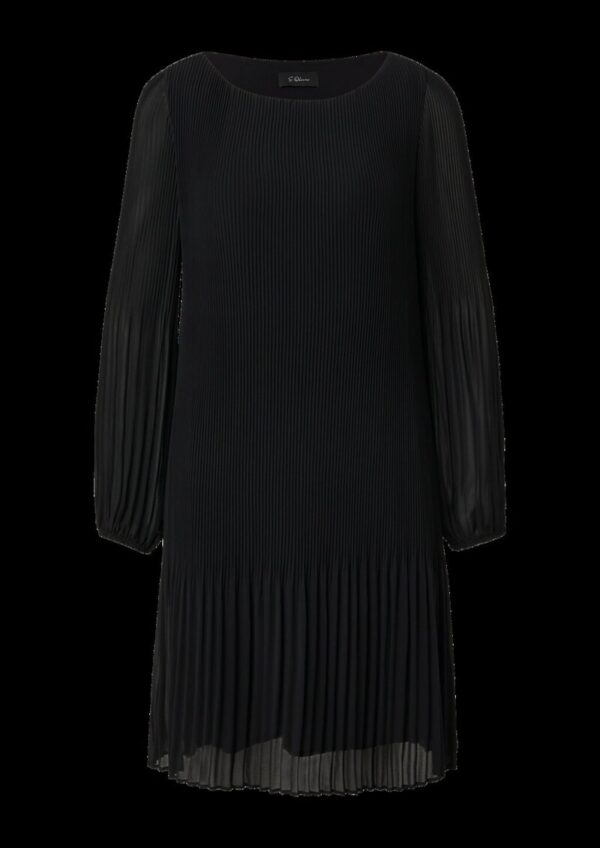 Plissiertes Chiffonkleid