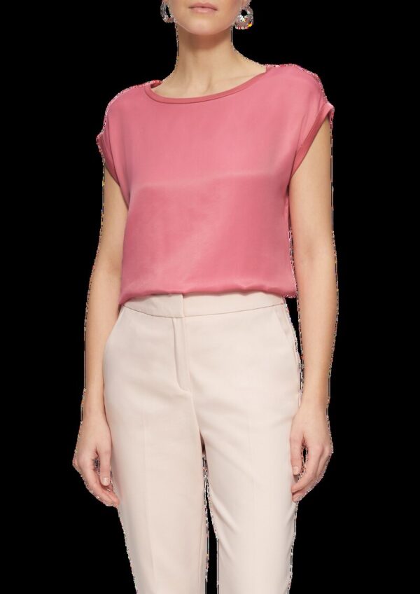 Fabricmix-Jerseyshirt in schimmernder Optik