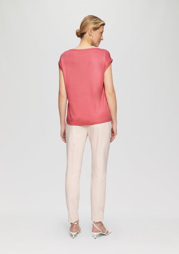 Fabricmix-Jerseyshirt in schimmernder Optik