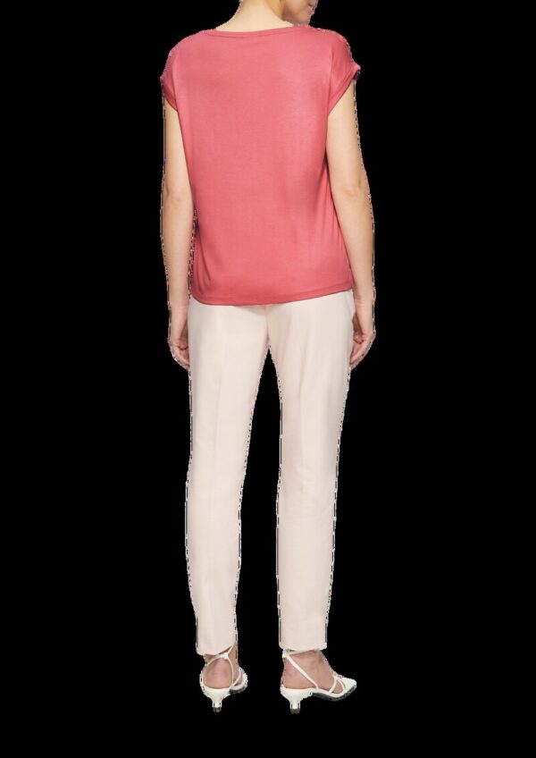 Fabricmix-Jerseyshirt in schimmernder Optik