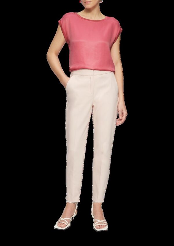 Fabricmix-Jerseyshirt in schimmernder Optik