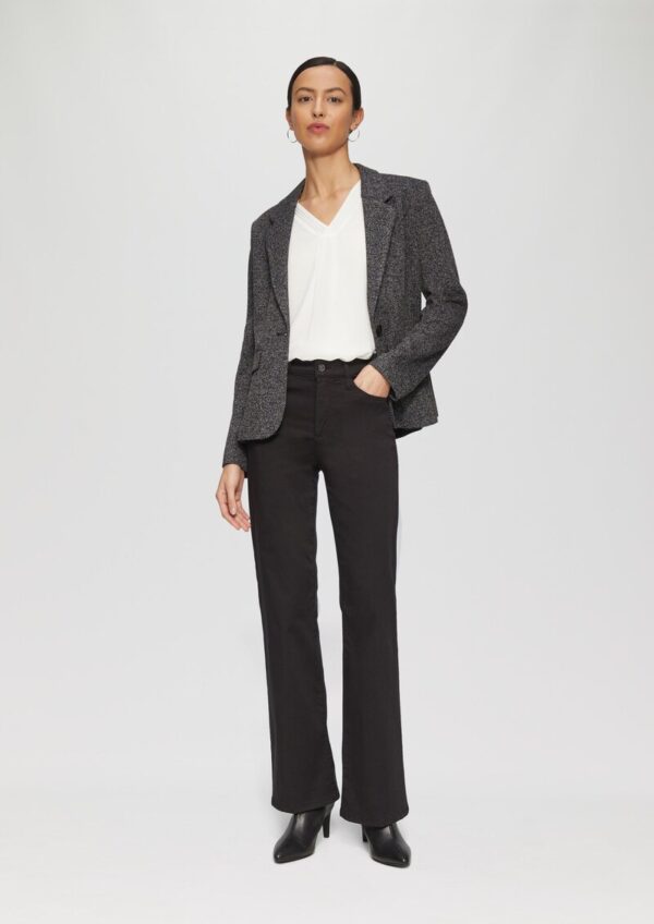 Schmal geschnittener Blazer aus Interlockjersey