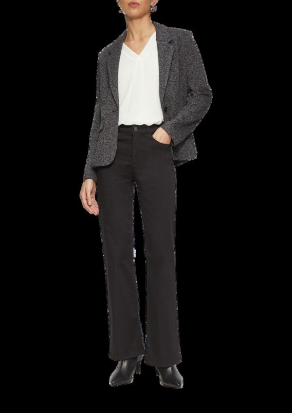 Schmal geschnittener Blazer aus Interlockjersey