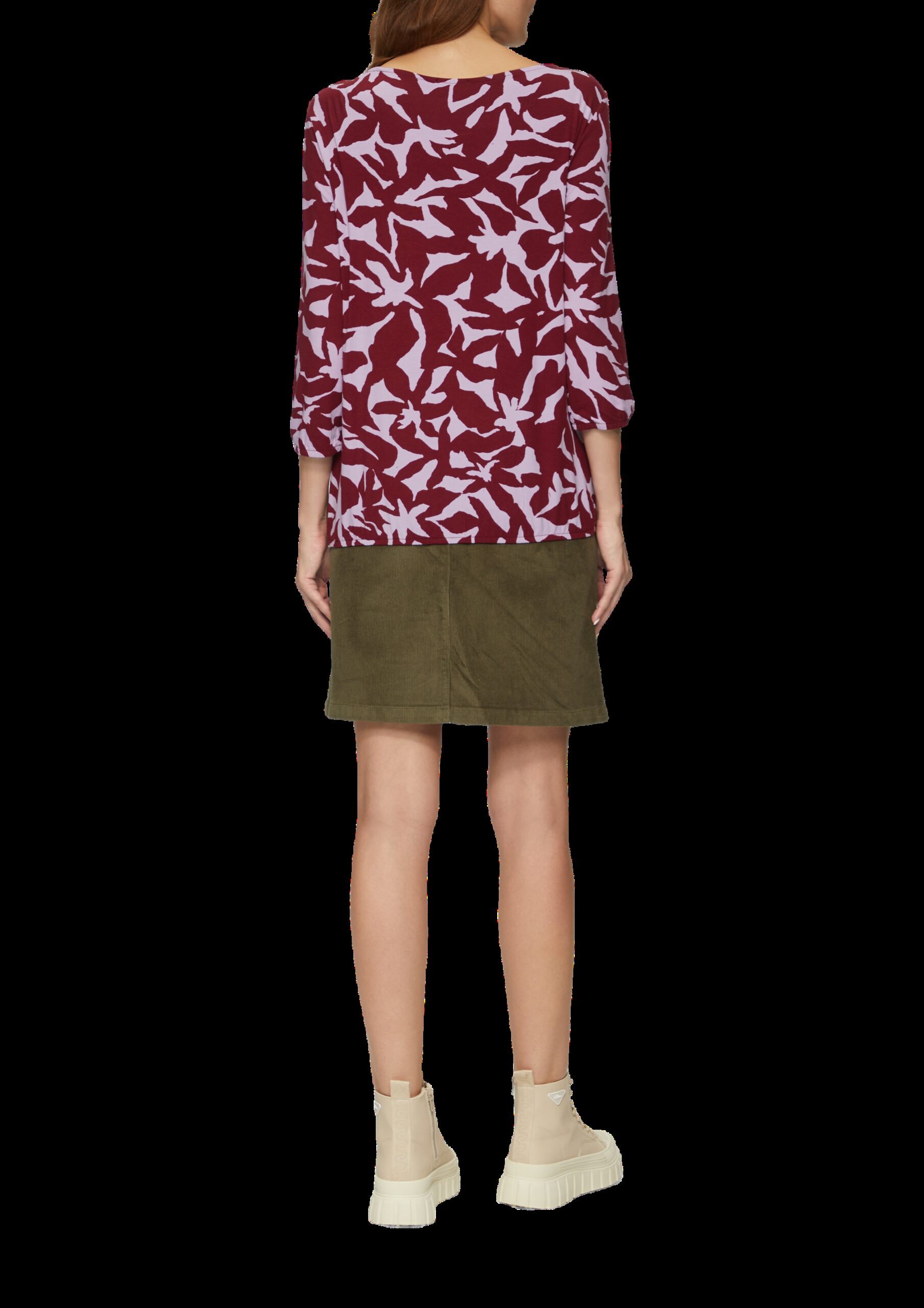 Shirt mit All-over-Print aus Viskosestretch