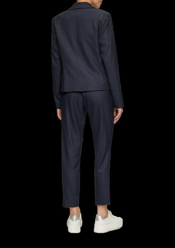 Fein gepunkteter Blazer mit großen Taschen