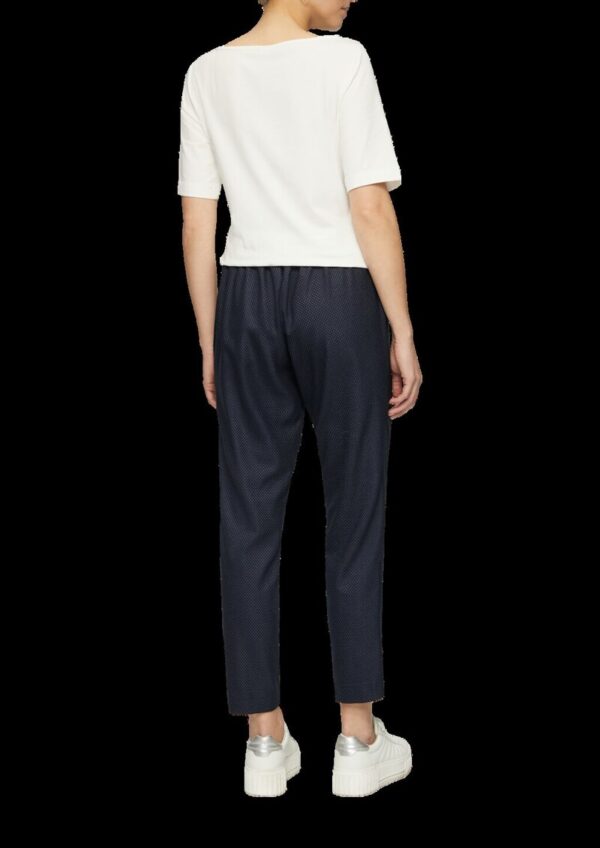 Fein gepunktete Jogpants mit Tapered Leg