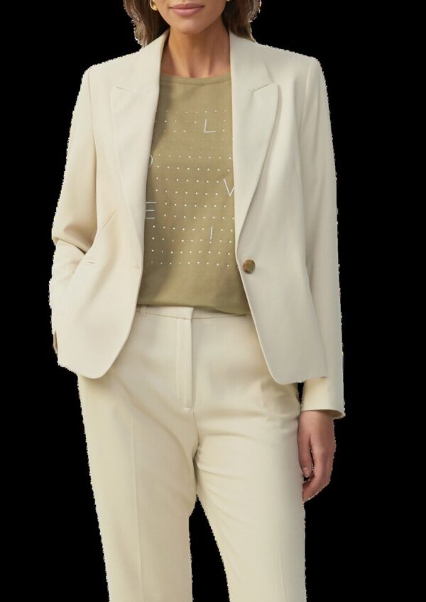 Antaillierter Blazer aus Waffel-Piqué