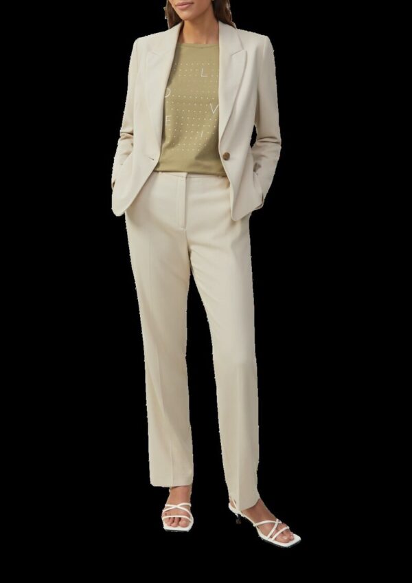 Antaillierter Blazer aus Waffel-Piqué