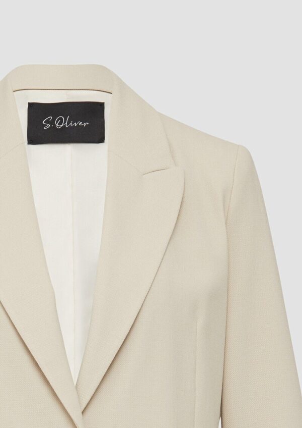 Antaillierter Blazer aus Waffel-Piqué