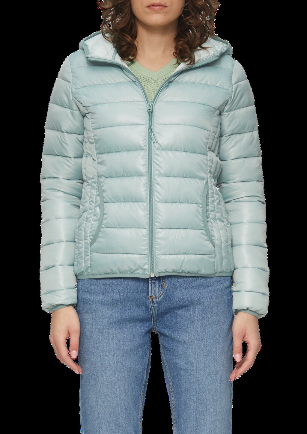 Steppjacke mit Kapuze