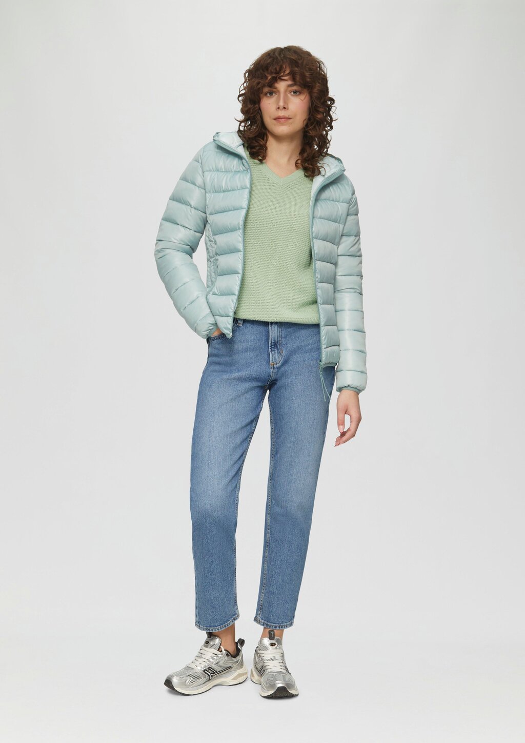 Steppjacke mit Kapuze