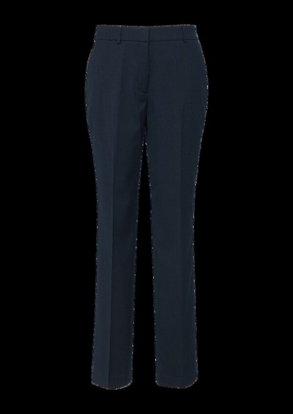 Fein gepunktete Straight-Leg-Hose