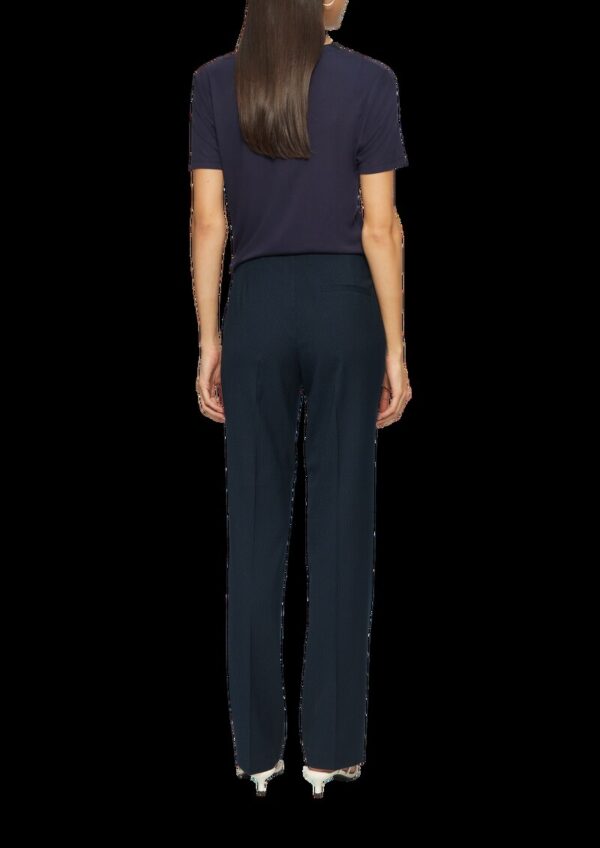 Fein gepunktete Straight-Leg-Hose