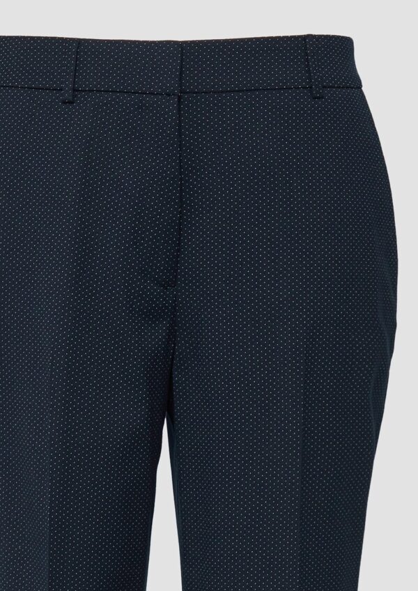 Fein gepunktete Straight-Leg-Hose