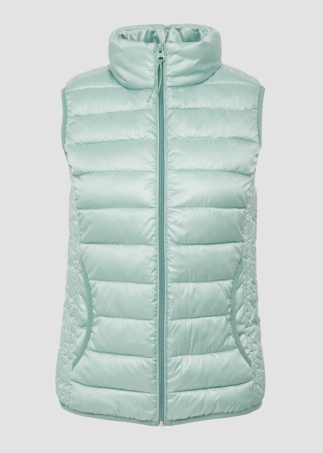 Steppweste mit Stehkragen