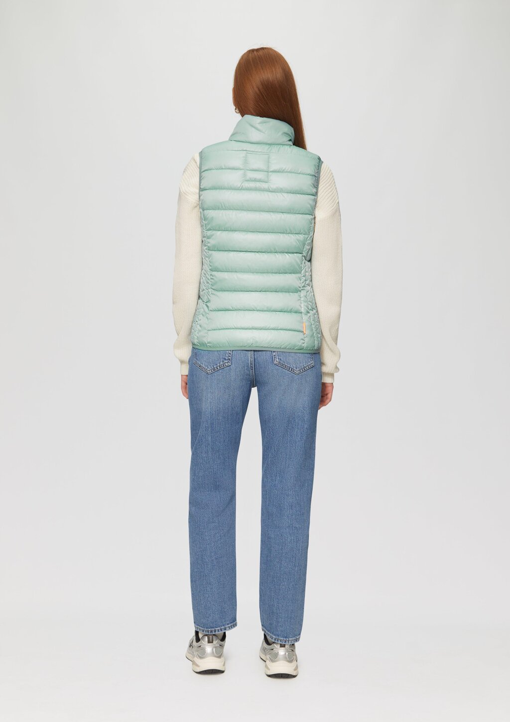 Steppweste mit Stehkragen