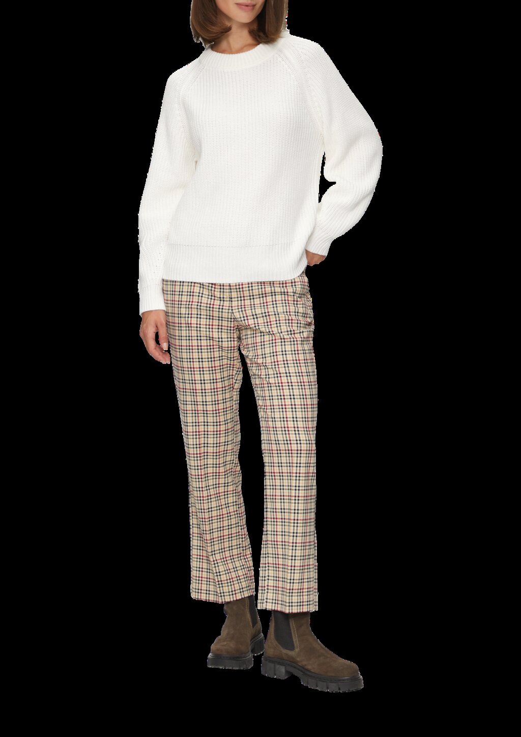 Strickpullover mit Raglanärmeln