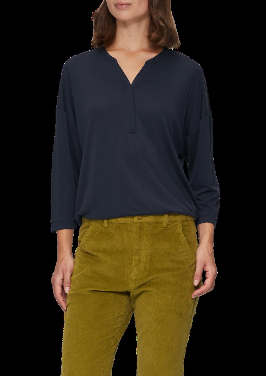 Blusenshirt aus fließendem Modalmix