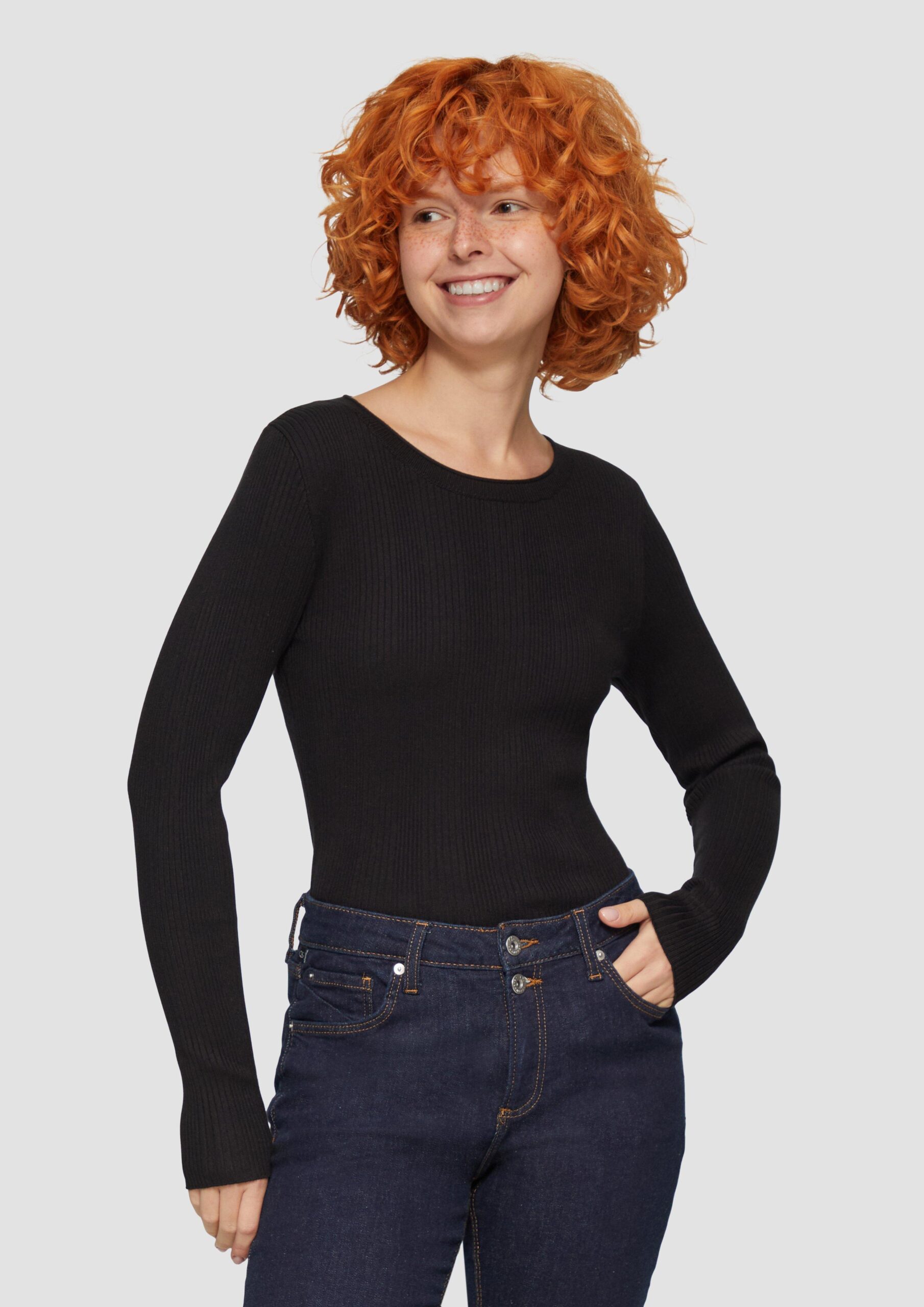 Strickpullover aus Viskosemix