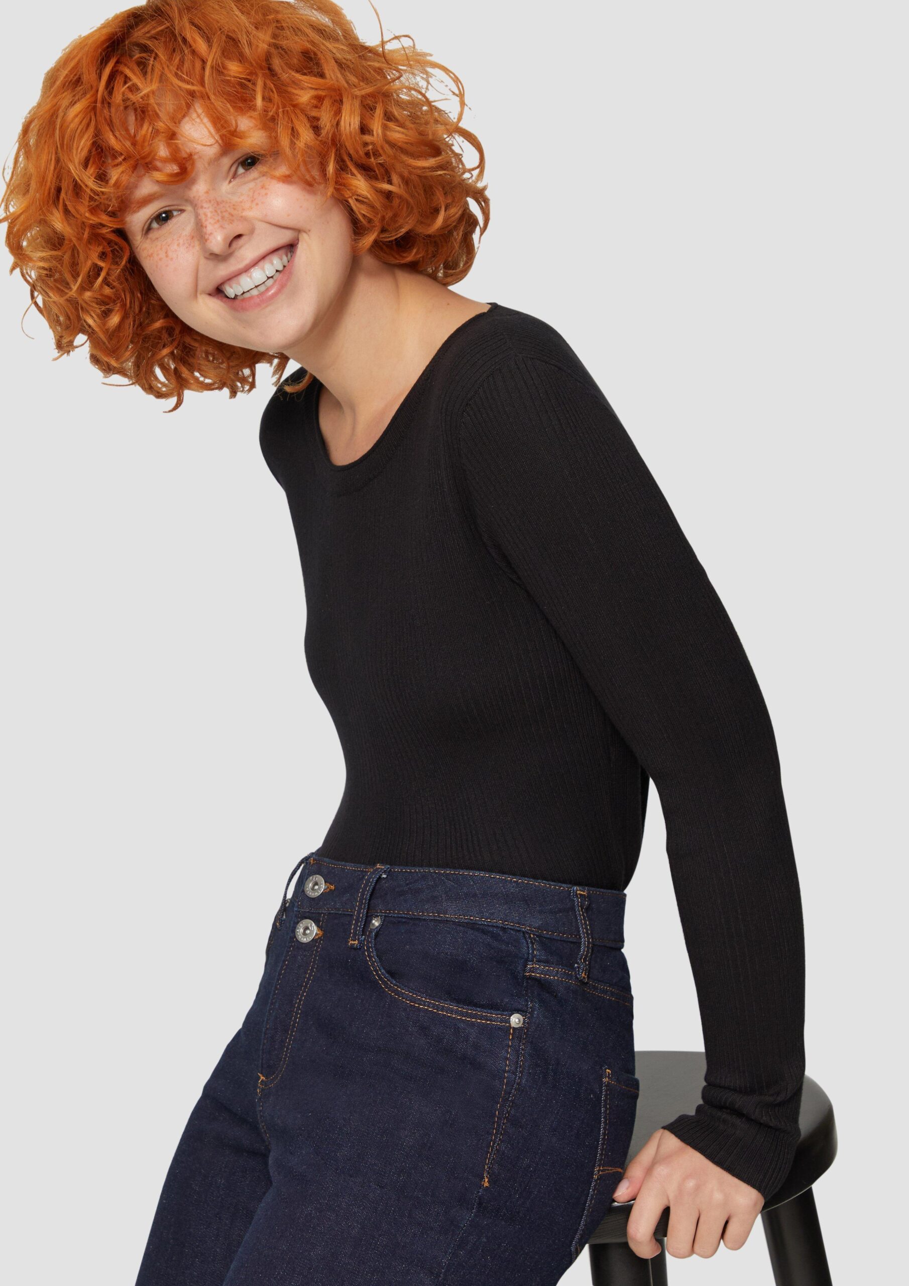 Strickpullover aus Viskosemix