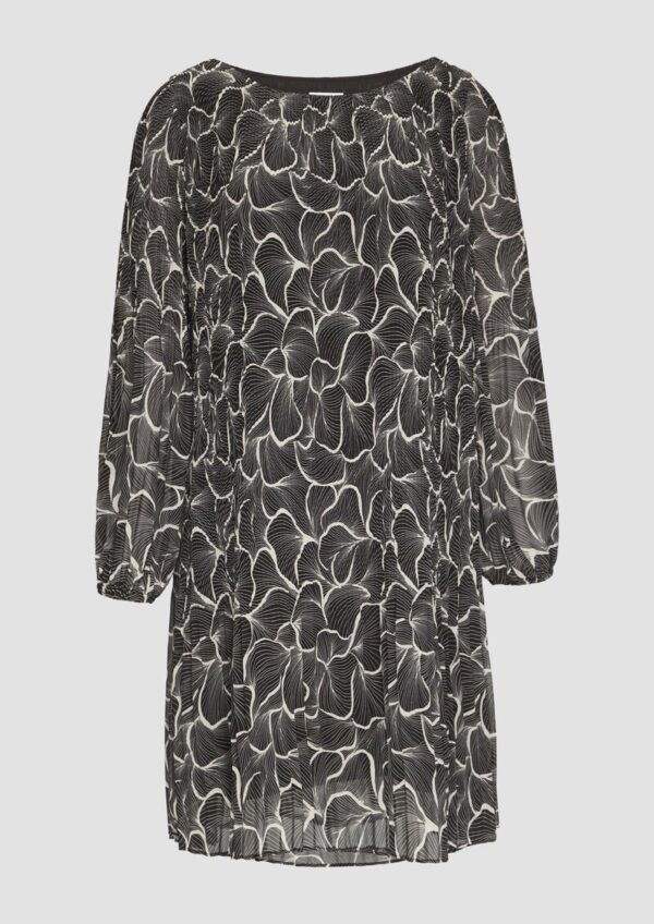 Plissiertes Kleid aus Chiffon