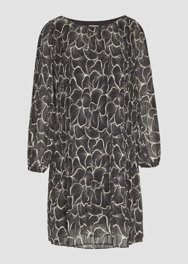 Plissiertes Kleid aus Chiffon