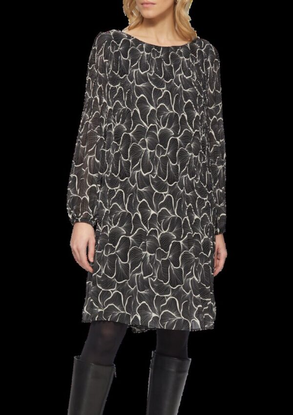 Plissiertes Kleid aus Chiffon