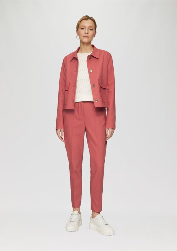 Klassische Cigarette-Pants aus Baumwollsatin