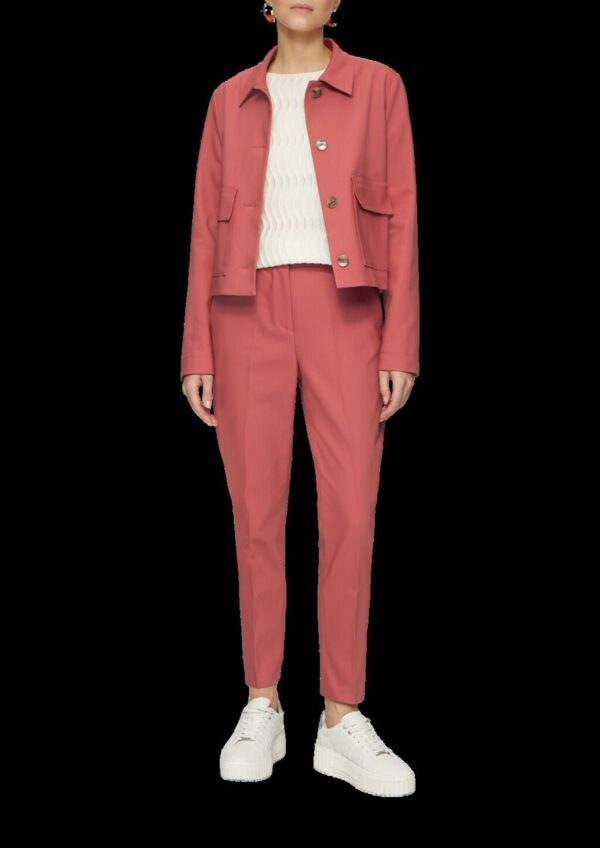 Klassische Cigarette-Pants aus Baumwollsatin