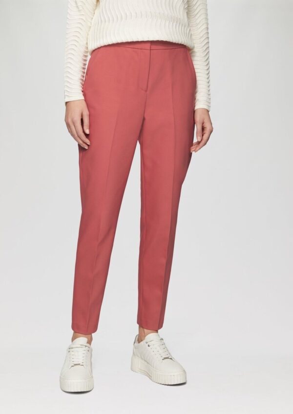 Klassische Cigarette-Pants aus Baumwollsatin