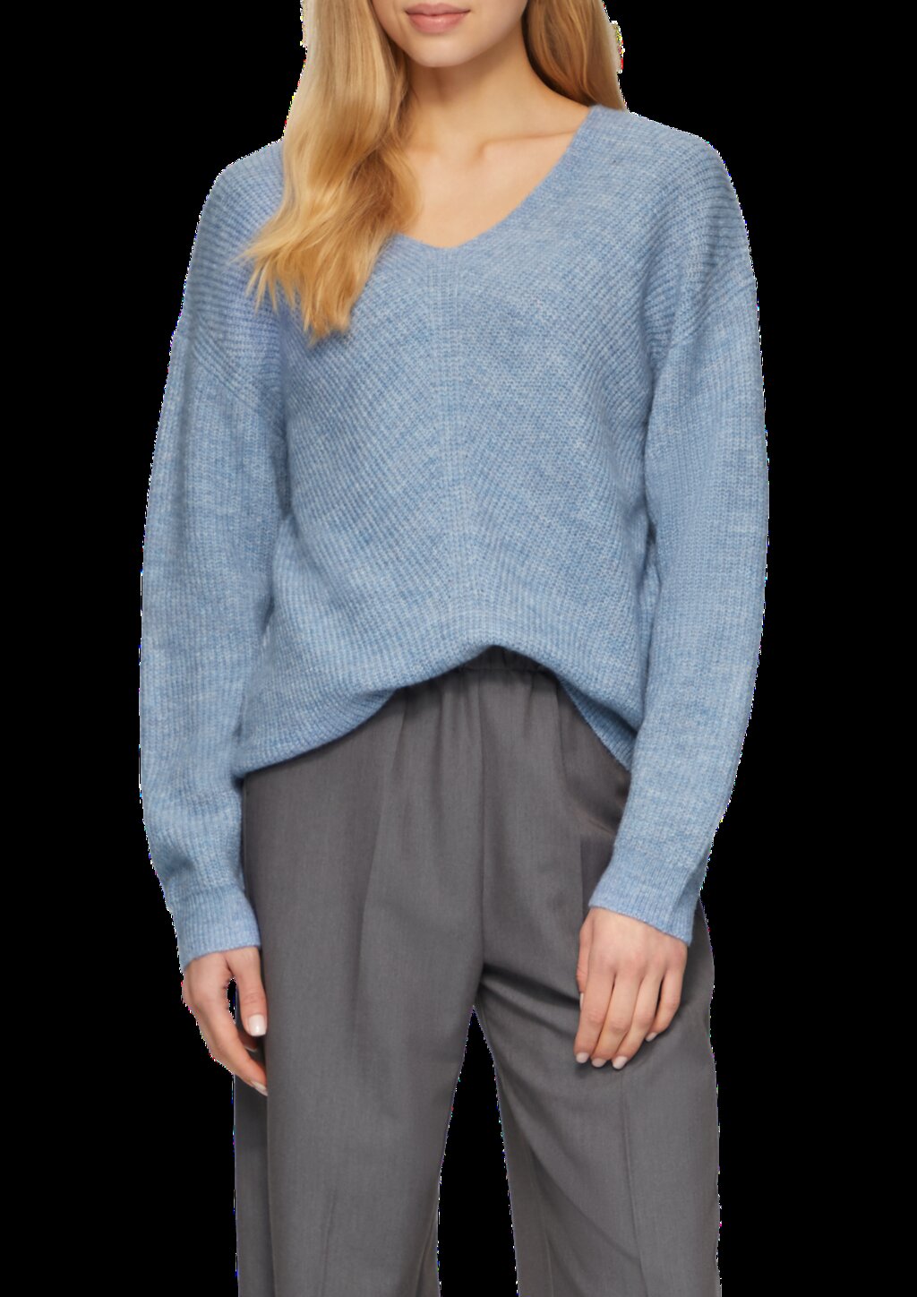 Weicher Pullover mit Rippstruktur