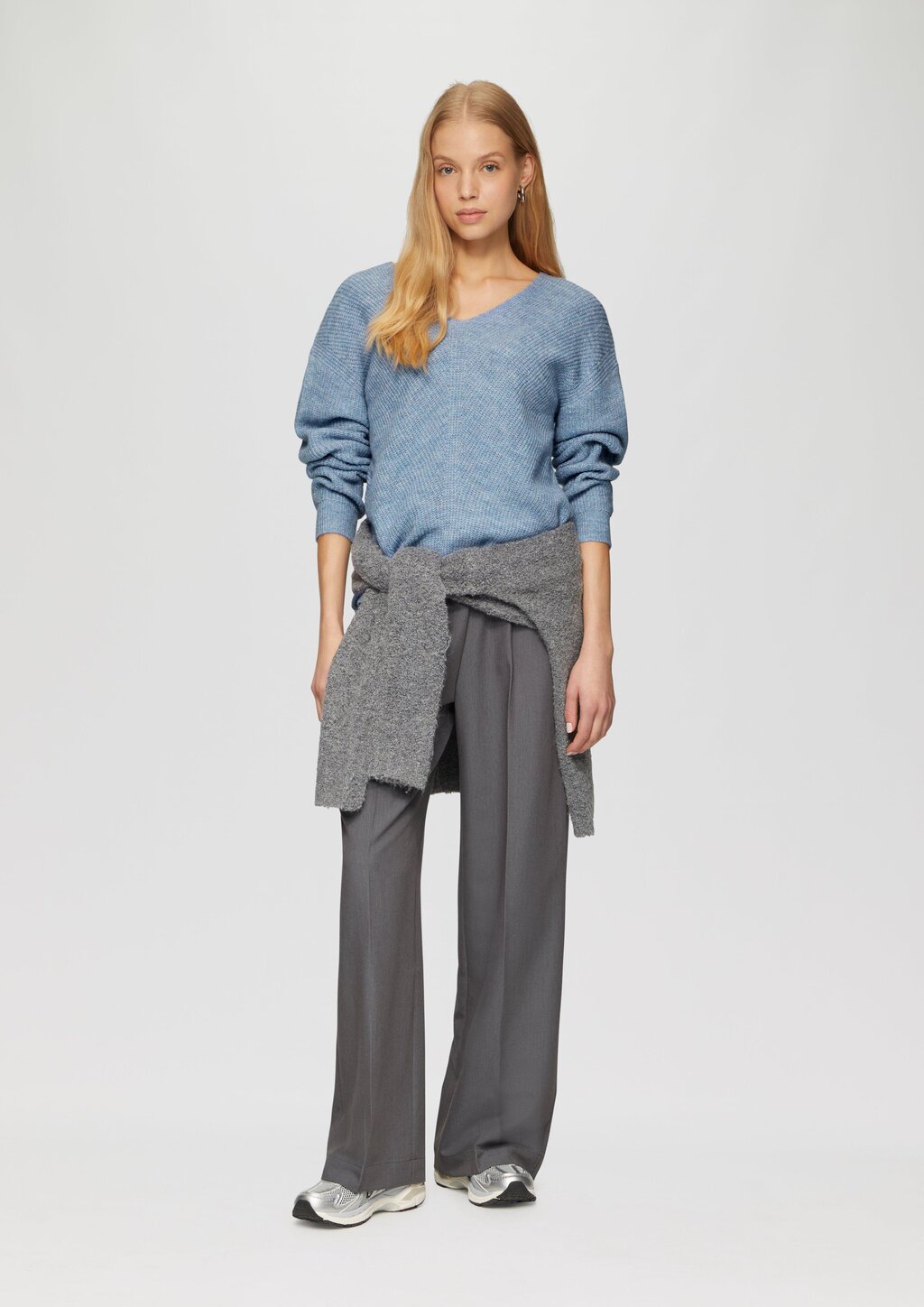 Weicher Pullover mit Rippstruktur