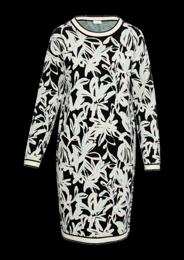 Strickkleid mit Intarsienmuster