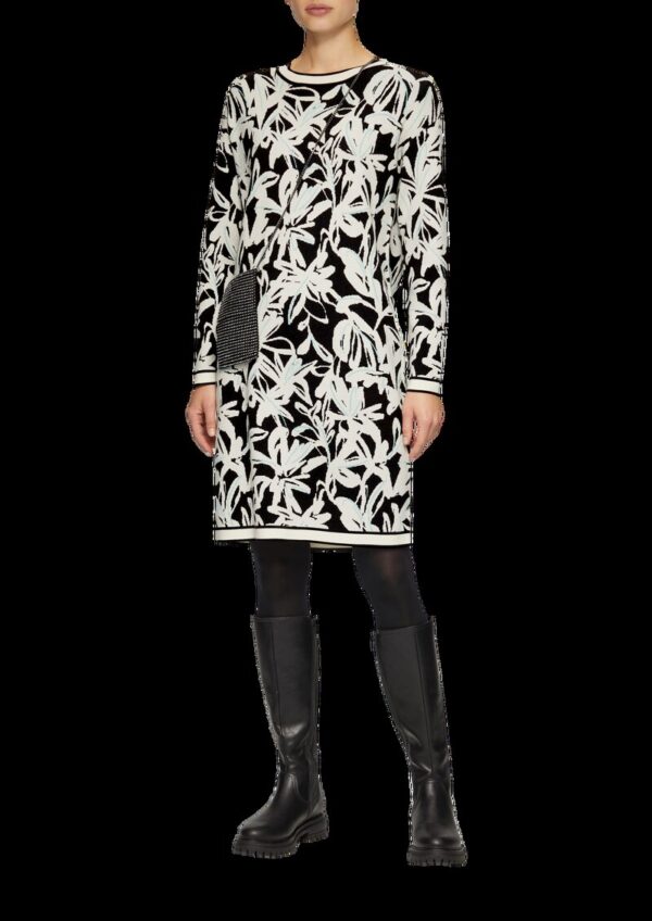 Strickkleid mit Intarsienmuster