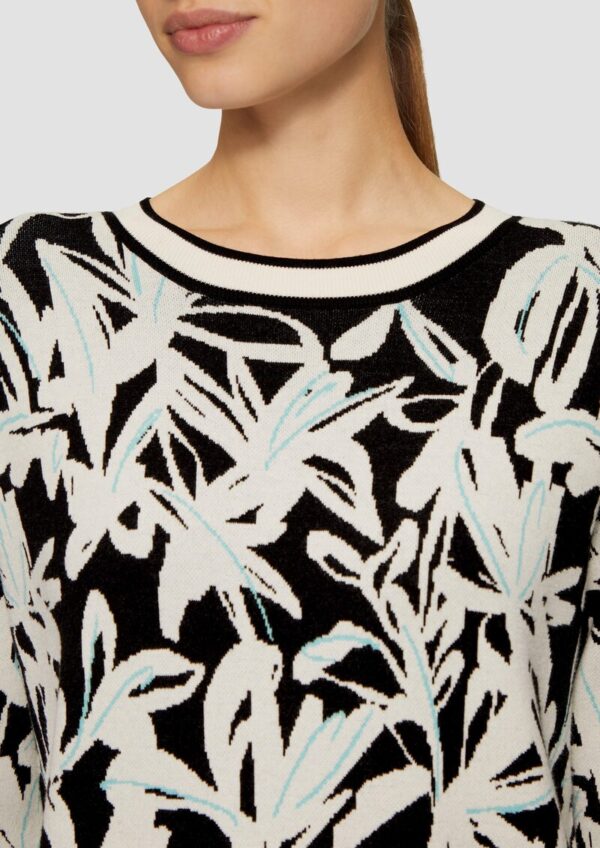 Strickkleid mit Intarsienmuster