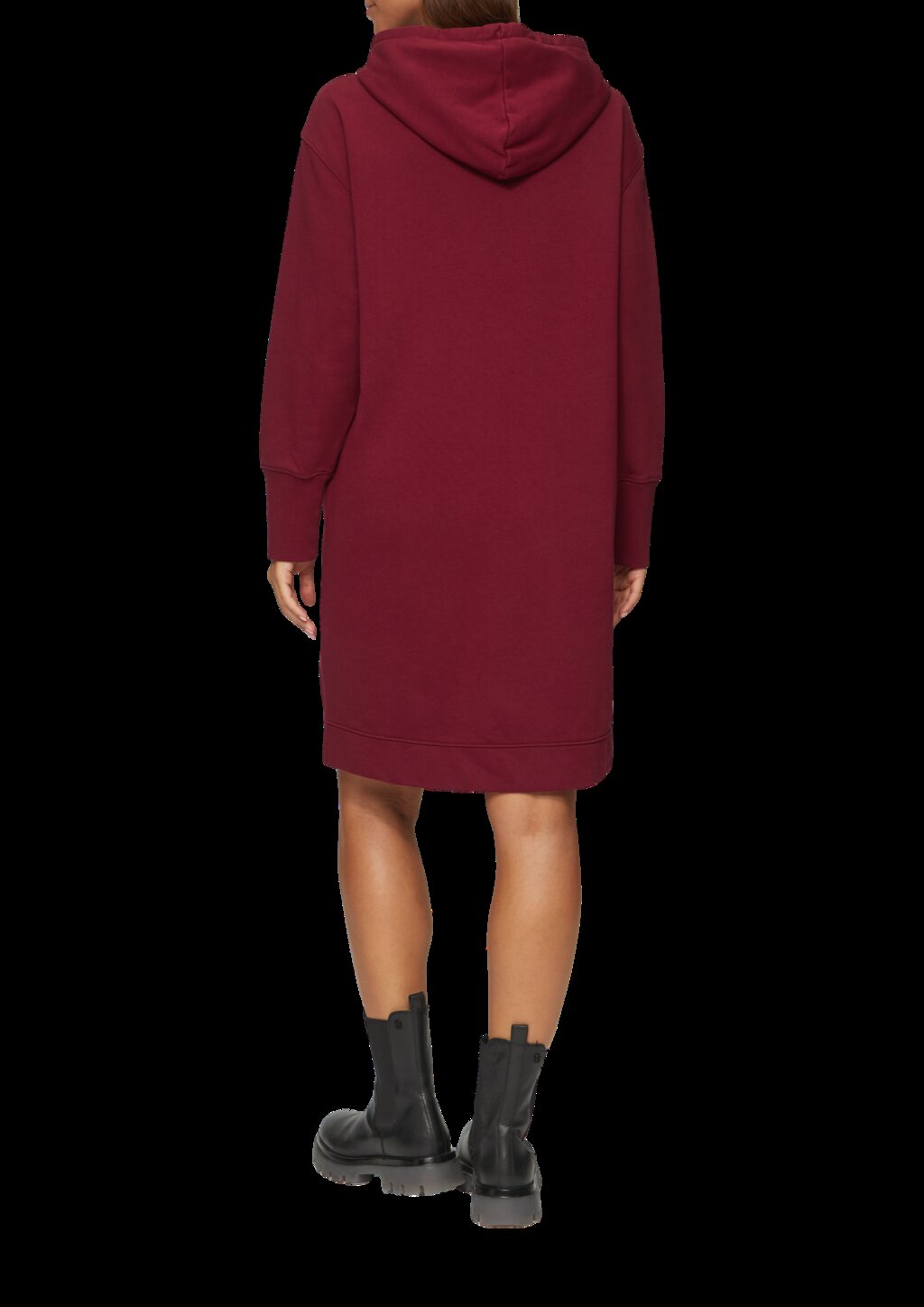 Sweatkleid mit Eingrifftaschen und vorgesetzter Seitennaht