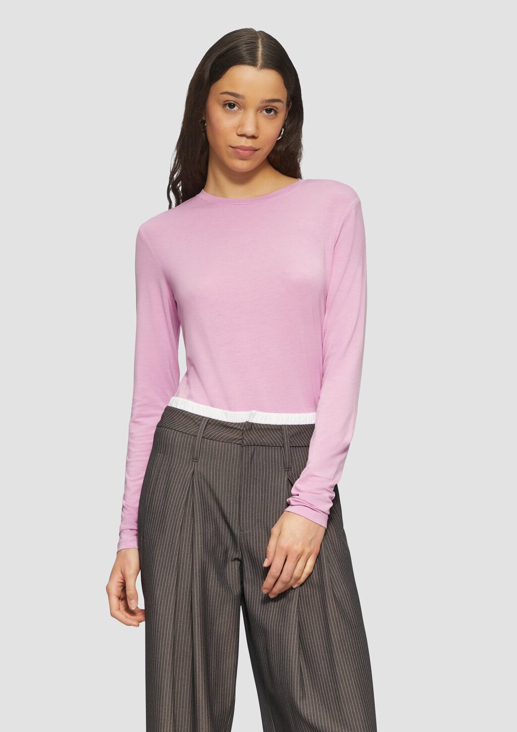 Weiches Longsleeve aus Lyocellmix