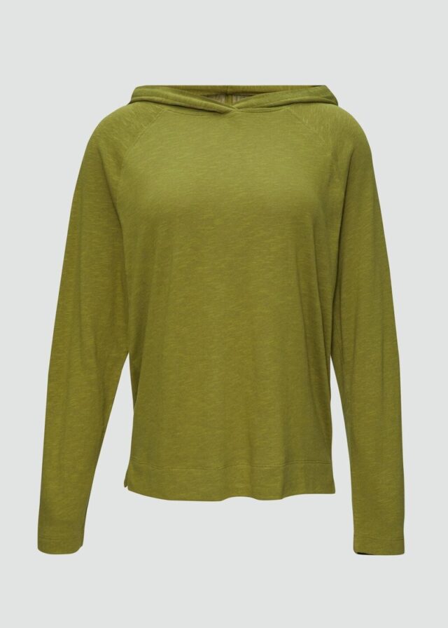 Weiches Jerseyshirt mit Flammgarnstruktur