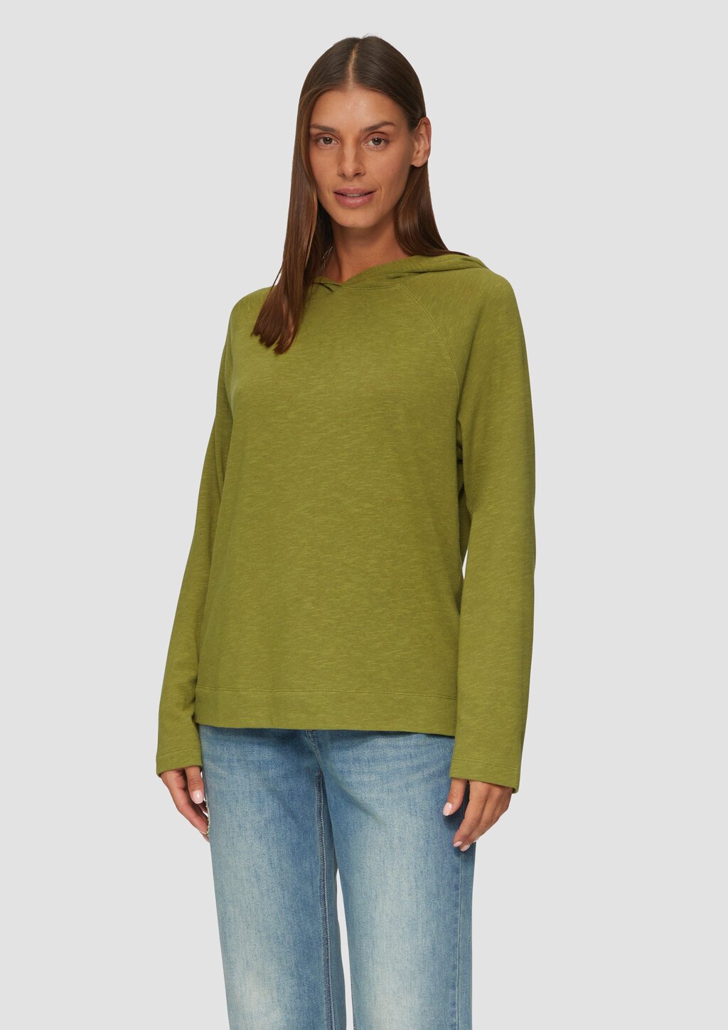 Weiches Jerseyshirt mit Flammgarnstruktur