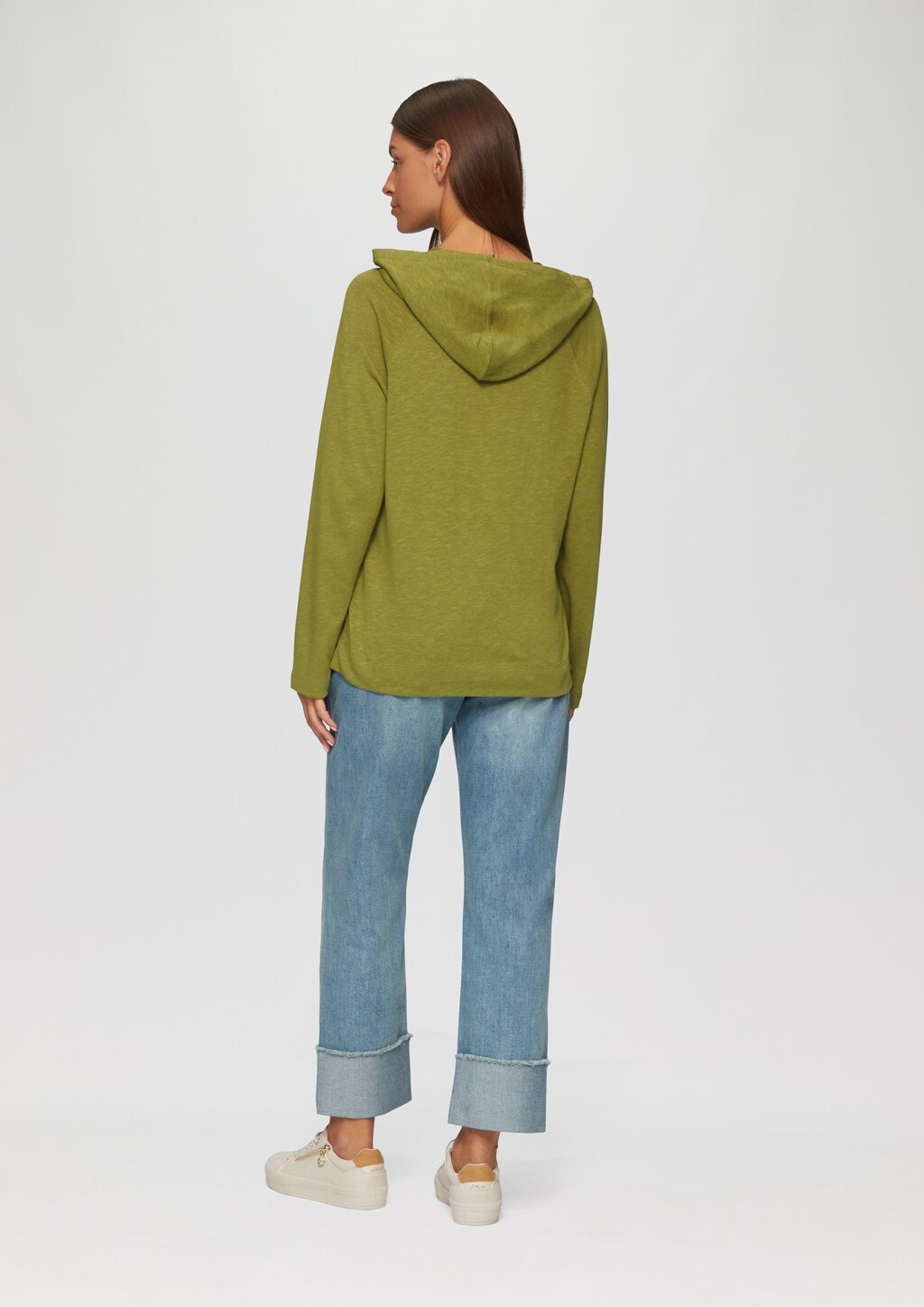 Weiches Jerseyshirt mit Flammgarnstruktur