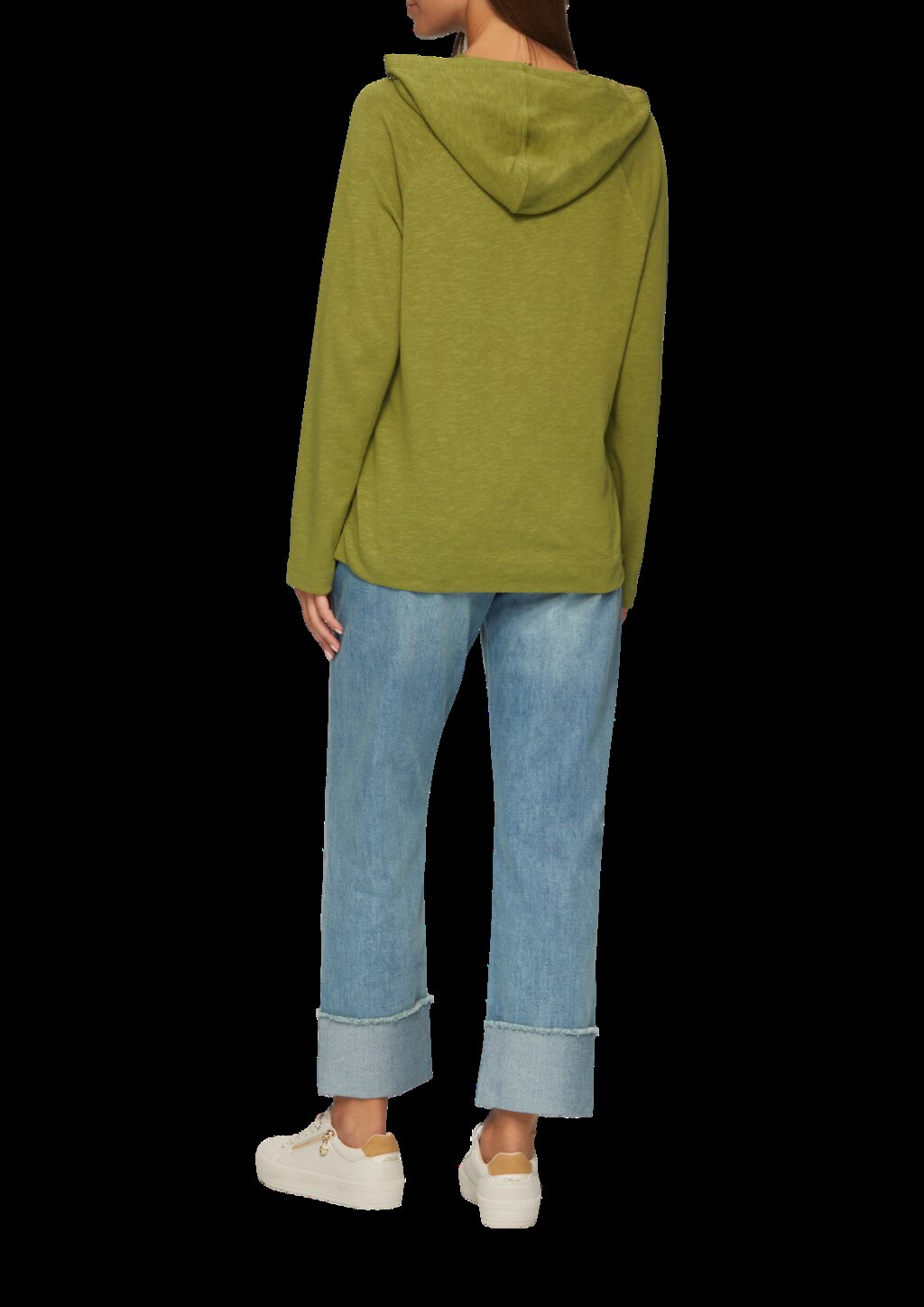 Weiches Jerseyshirt mit Flammgarnstruktur