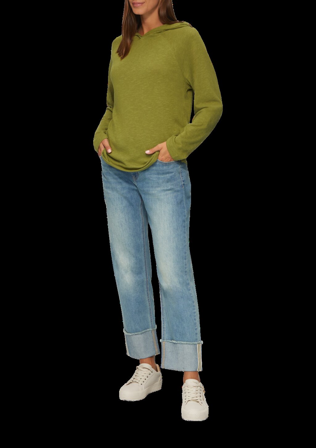 Weiches Jerseyshirt mit Flammgarnstruktur