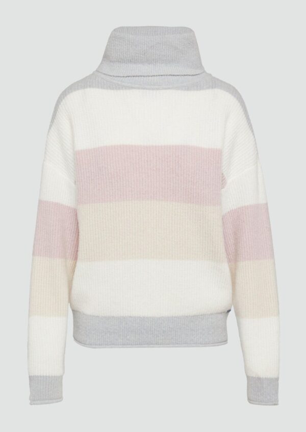 Flauschiger Oversize-Pullover mit Rollkragen