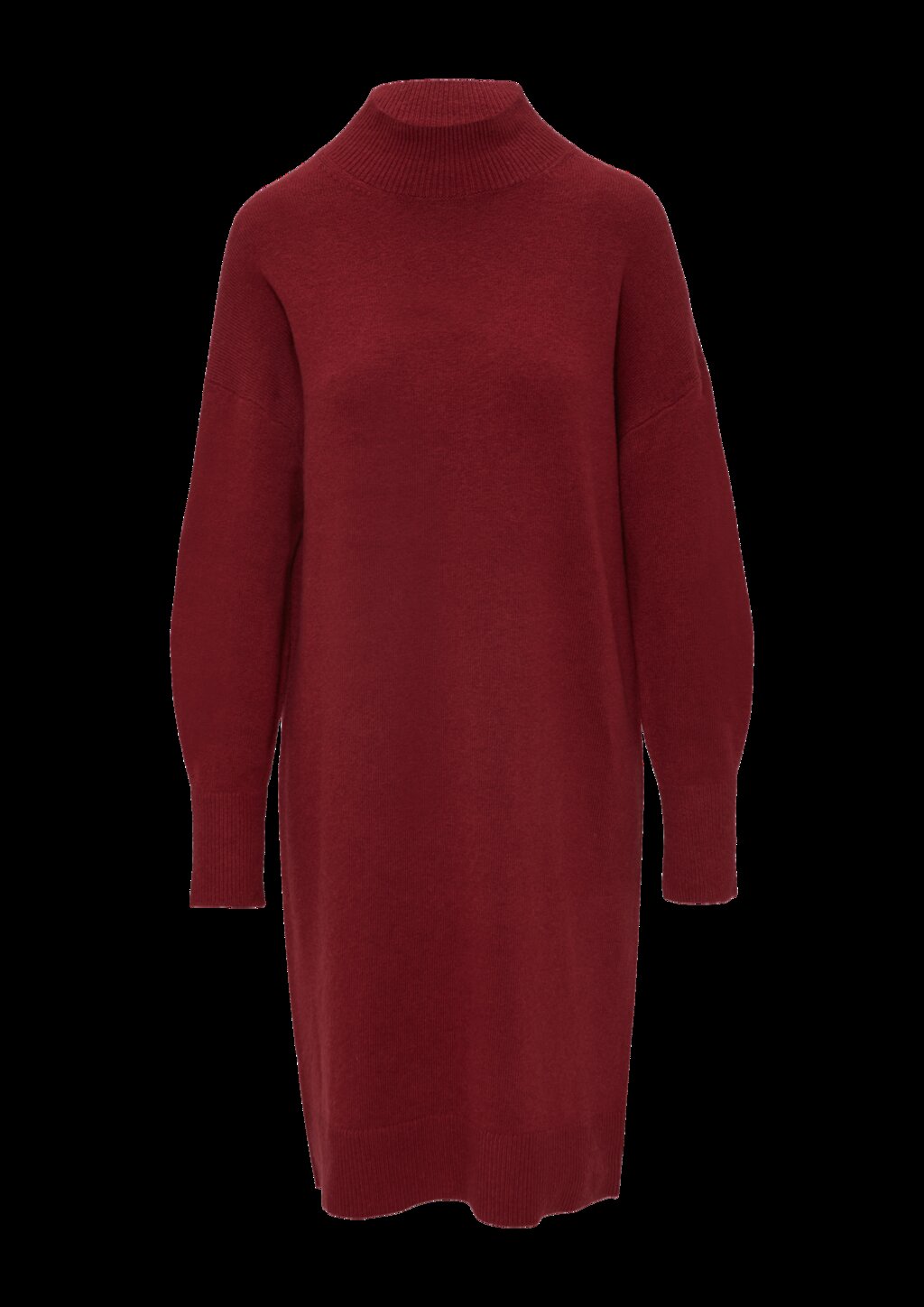 Weiches Strick-Kleid mit Stehkragen