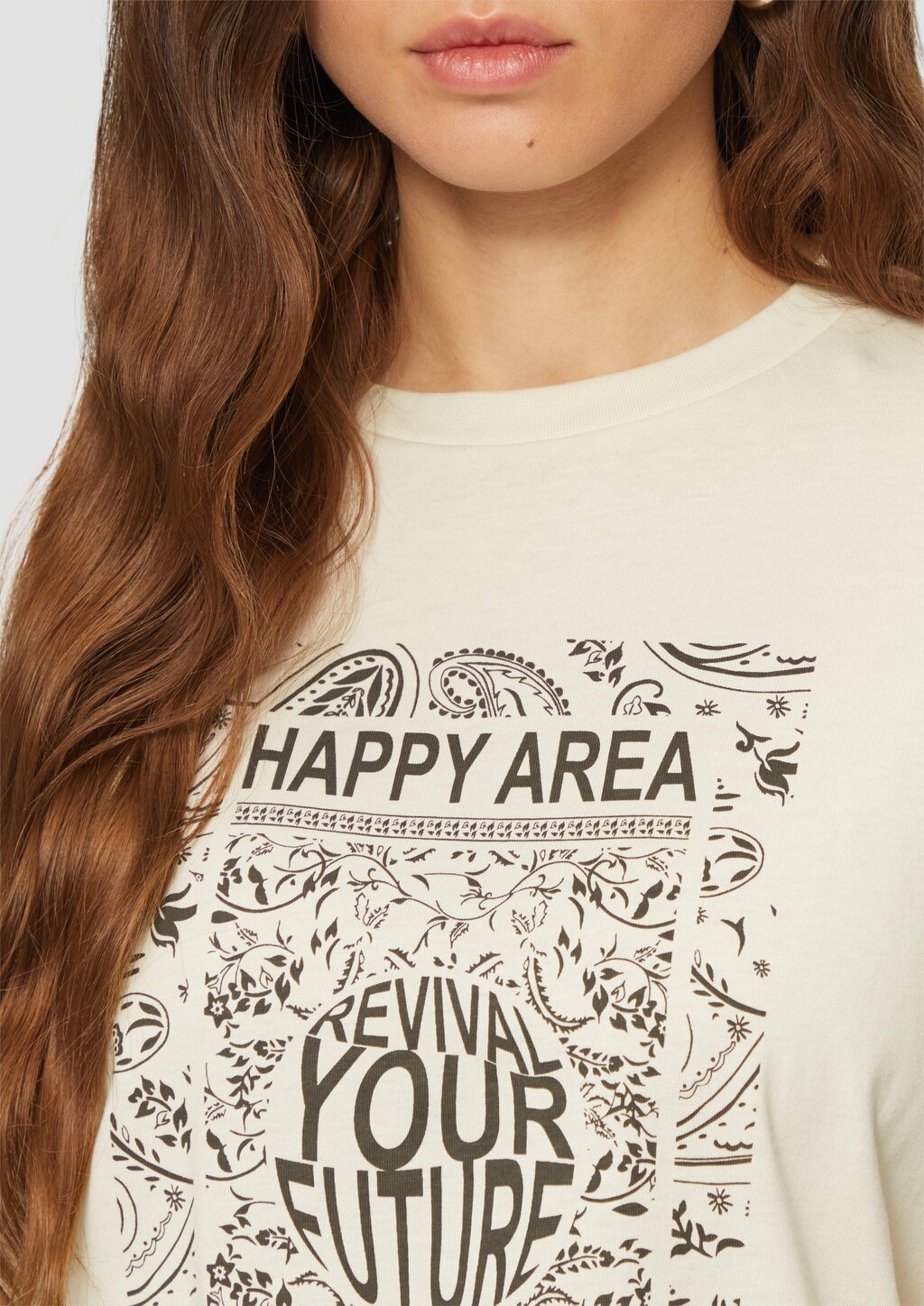 Loose Fit-Shirt mit platziertem Print