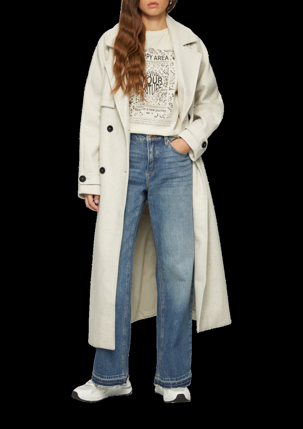 Loose Fit-Shirt mit platziertem Print