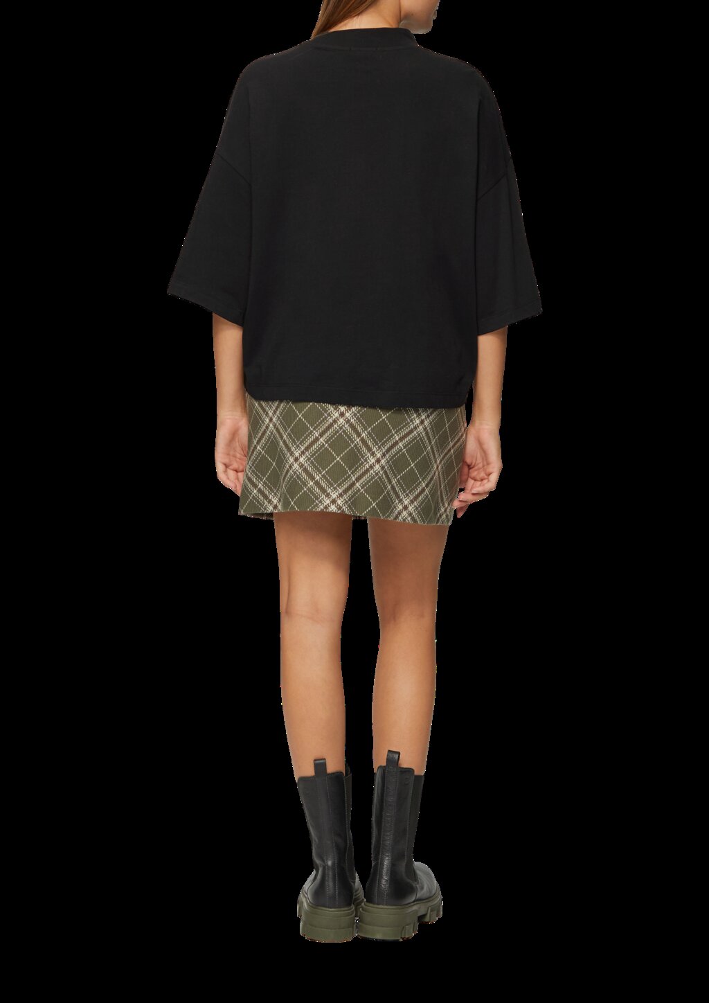 Oversized T-Shirt mit überschnittenen Schultern