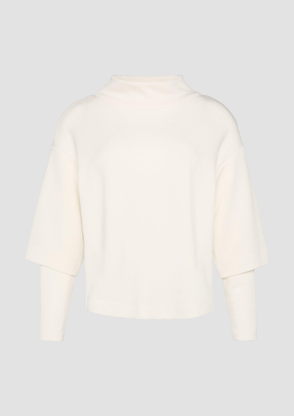 Loose Sweatshirt aus Scuba mit überschnittenen Schultern